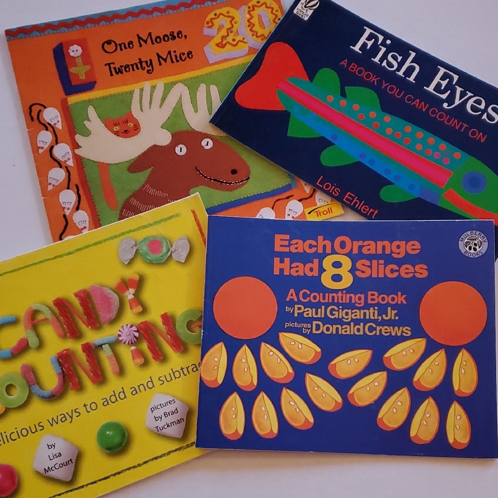Math Counting Books Set - 4 Book Titles